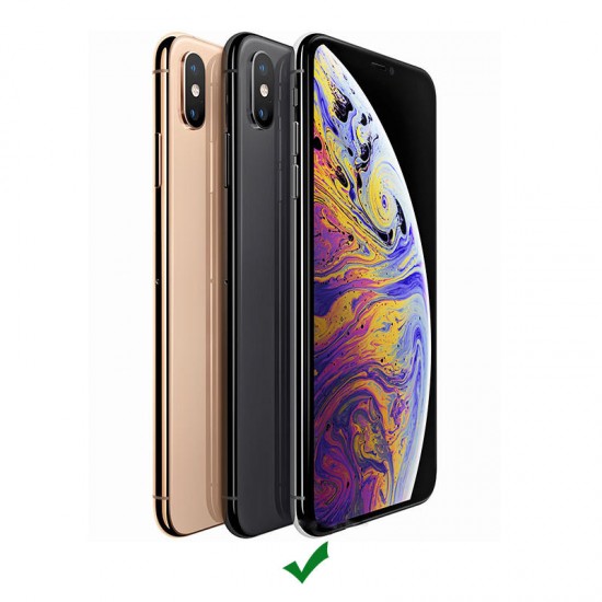 Flip Bumper Window View with Foldable Stand PU Leather Protective Case for iPhone XS Max