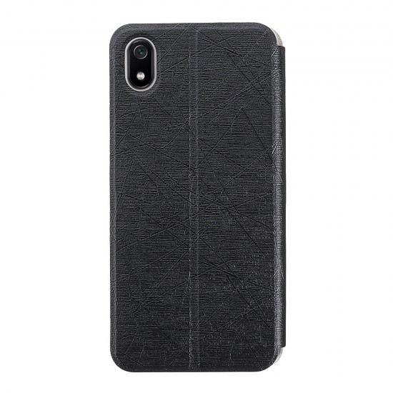 Flip Shockproof Brushed Texture PU Leather Full Body Cover Protective Case for Xiaomi Redmi 7A Non-original