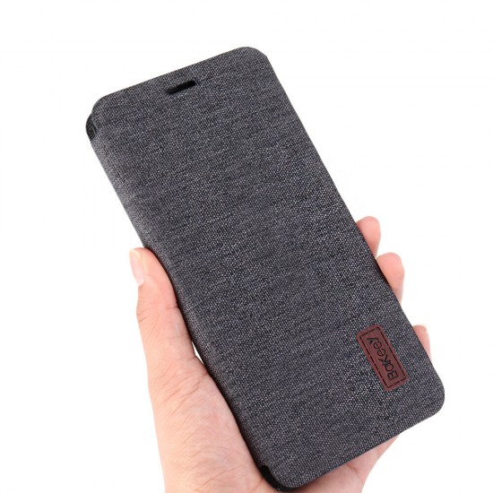 Flip Shockproof Fabric Soft Silicone Edge Full Body Protective Case For OnePlus 7