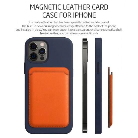 For Magsafe Magnetic Fashion Card Holder Wallet Card Solt Bag for iPhone 13 Series / for iPhone 12 Series