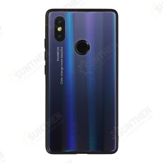 Laser Aurora Gradient Tempered Glass Shockproof Protective Case For Xiaomi Mi8 SE 5.88 Inch