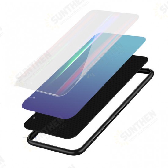 Laser Gradient Bling Tempered Glass Shockproof Protective Case For Xiaomi Mi 8 Lite