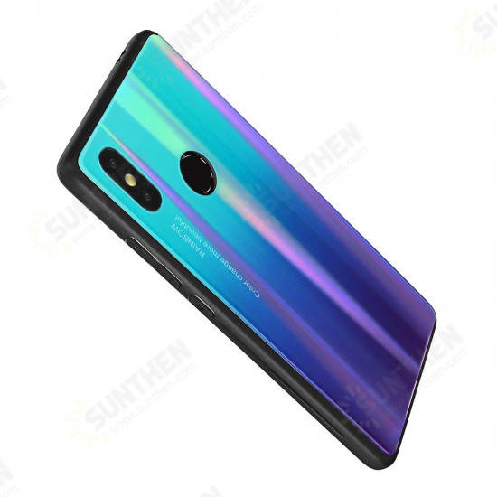 Laser Gradient Bling Tempered Glass Shockproof Protective Case For Xiaomi Mi8 Mi8 6.21 inch Non-original