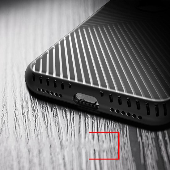 Light Stripe Heat Dissipation Hard PC + Soft TPU Case for iPhone X