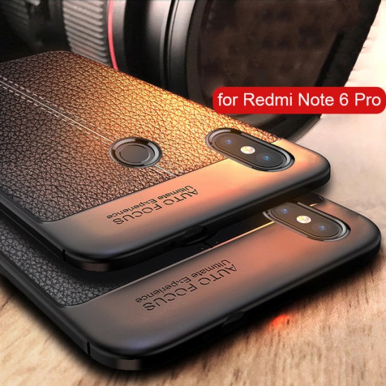 Pattern Soft TPU Anti-fingerprint Back Protective Case For Xiaomi Redmi Note 6 Pro Non-original