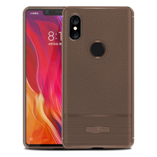 Texture Wire Drawing Process Shockproof Protective Case For Xiaomi Mi8