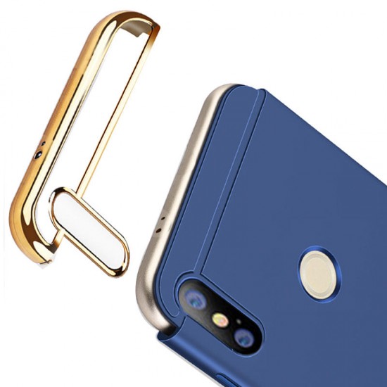 Luxury 3 in 1 Plating Frame Splicing PC Hard Protective Case For Xiaomi Mi A2 / Xiaomi Mi 6X Non-original