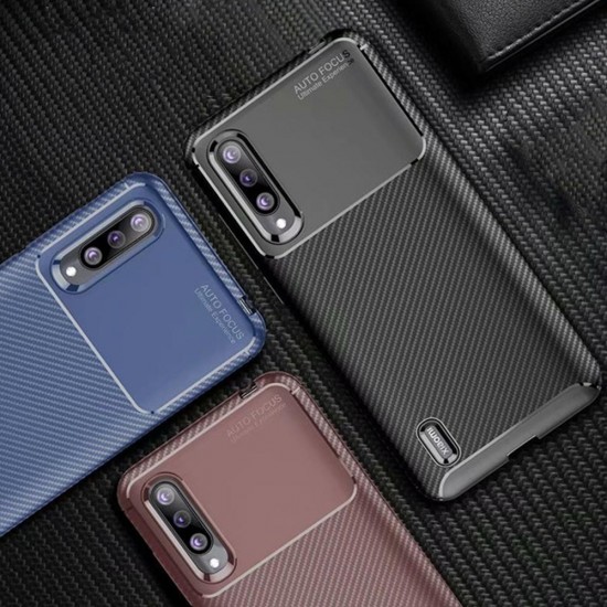 Luxury Carbon Fiber Shockproof Silicone Protective Case For Xiaomi Mi A3 / Xiaomi Mi CC9e Non-original