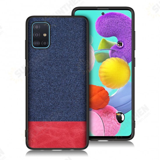 Luxury Cotton Cloth Shockproof Anti-sweat Protective Case for Samsung Galaxy A51 2019