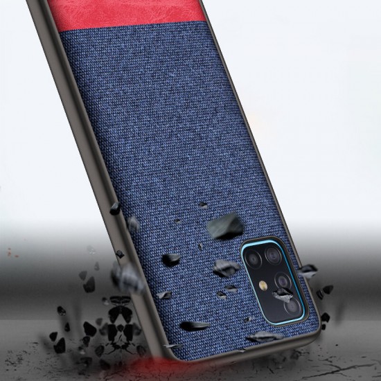 Luxury Cotton Cloth Shockproof Anti-sweat Protective Case for Samsung Galaxy A71 2019