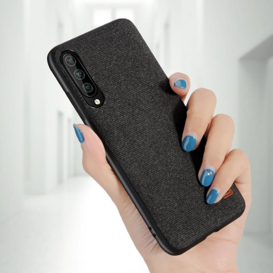 Luxury Fabric Splice Soft Silicone Edge Shockproof Protective Case For Xiaomi Mi A3 / Xiaomi Mi CC9e Non-original