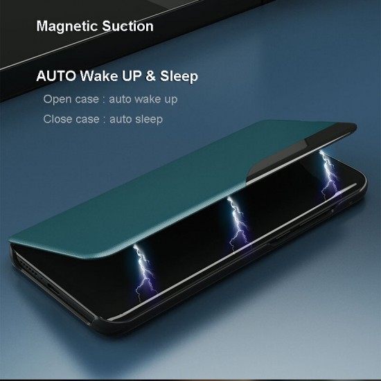 Magnetic Flip Smart Sleep Window View Shockproof PU Leather Full Cover Protective Case for Samsung Galaxy S9