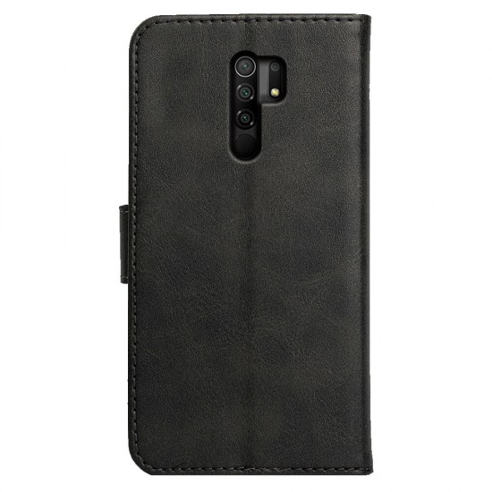 Magnetic Flip with Card Slots Wallet Shockproof Full Cover PU Leather Protective Case for Xiaomi Redmi 9 Non-original