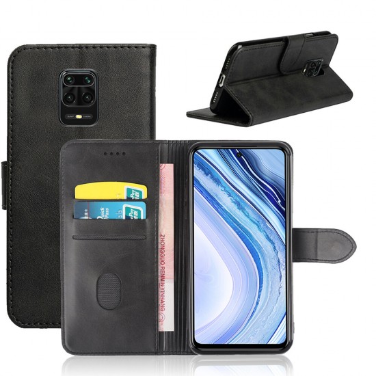 Magnetic Flip with Multi Card Slots Wallet Stand PU Leather Full Cover Protective Cover for Xiaomi Redmi Note 9S / Redmi Note 9 Pro Non-original