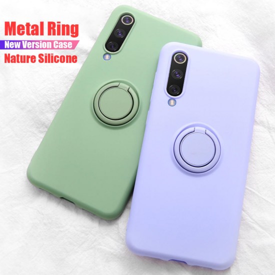 Metal Ring Holder Shockproof Soft Silicone Protective Case For Xiaomi Mi 9 / Xiaomi Mi9 Mi 9 Transparent Edition Non-original