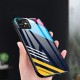 Oil Painting Colorful Glossy Tempered Glass with 3D Metal Matte Lens Ring Shockproof Protective Case for iPhone 11 6.1 inch