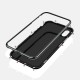 Plating Magnetic Adsorption Full Body Protective Case with Tempered Glass for iPhone X