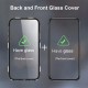 Plating Magnetic Adsorption Metal Double-sided Tempered Glass Protective Case For iPhone 11