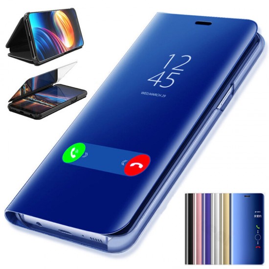 Plating Mirror Window Shockproof Flip Full Cover Protective Case for Xiaomi Mi A3 / Xiaomi Mi CC9E Non-original