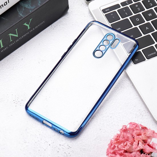 Plating Transparent Ultra-Thin Shockproof with Lens Protector Soft TPU Protective Case for Xiaom Redmi 9 Non-original