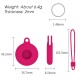 Portable Pure Liquid Silicone Protective Cover Sleeve for Apple Airtags bluetooth Tracker with Lanyard