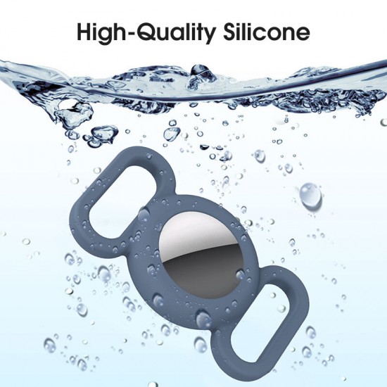 Portable Pure Silicone Protective Cover Sleeve for Apple Airtags bluetooth Tracker