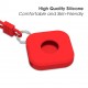 Portable Pure Silicone Protective Cover Sleeve with Lanyard for Apple Airtags bluetooth Tracker