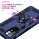 Protective Case Bumper Cover For Poco M4 Pro 5G TPU + PC Shock Resistant Phone Case With Adjustable Swivel Ring Holder