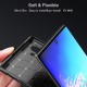 Protective Case For Samsung Galaxy Note 10 Slim Carbon Fiber Fingerprint Resistant Soft TPU Back Cover