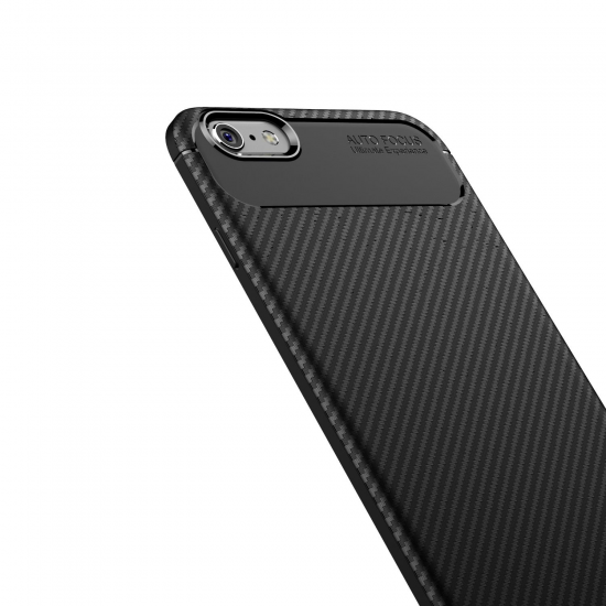 Protective Case For iPhone 6 Plus/6s Plus Slim Carbon Fiber Fingerprint Resistant Soft TPU Back Cover