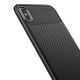 Protective Case For iPhone XS/X Slim Carbon Fiber Fingerprint Resistant Soft TPU Back Cover