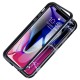 Protective Case for iPhone XS Magnetic Adsorption Metal Bumper + 9H Tempered Glass Back Cover