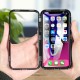 Protective Case for iPhone XS Magnetic Adsorption Metal Bumper + 9H Tempered Glass Back Cover