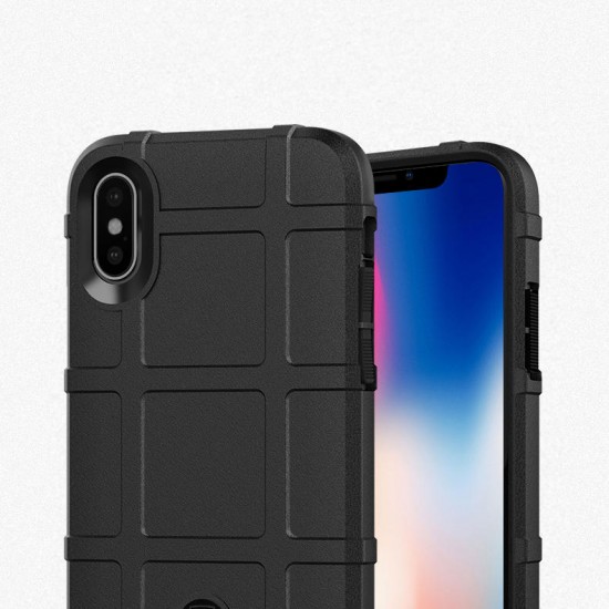 Rugged Shield Soft Silicone Protective Case for iPhone X