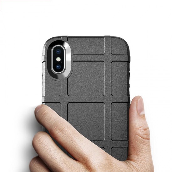 Rugged Shield Soft Silicone Protective Case for iPhone X