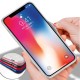 Shell Pattern Glossy Glass Soft Edge Protective Case for iPhone X