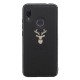 Shockproof Plating Border Glitter Deer PU Leather Soft TPU Protective Case For Xiaomi Redmi Note 7 / Redmi Note 7 PRO