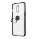 Shockproof Plating With Ring Holder Hard PC Back Cover Protective Case for OnePlus 7