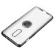 Shockproof Plating With Ring Holder Hard PC Back Cover Protective Case for OnePlus 7