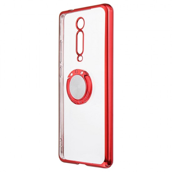 Shockproof Plating With Ring Holder Hard PC Back Cover Protective Case for Xiaomi Mi 9T / Xiaomi Mi 9T Pro / Redmi K20 / Redmi K20 PRO