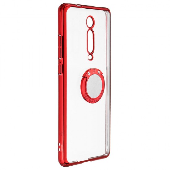 Shockproof Plating With Ring Holder Hard PC Back Cover Protective Case for Xiaomi Mi 9T / Xiaomi Mi 9T Pro / Redmi K20 / Redmi K20 PRO