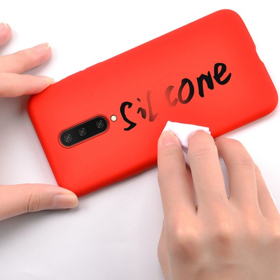 Smooth Liquid Silicone Rubber Soft Back Cover Protective Case for OnePlus 8