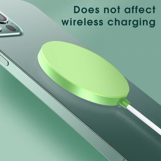 Translucent Ultra Slim Magsafe Wireless Charger Soft TPU Rubber Shockproof Shell Protective Cover