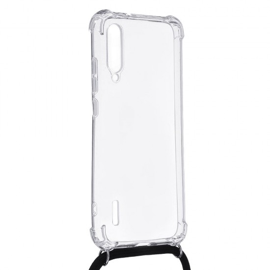 Transparent Shockproof With Drawstring Necklace Rope Protective Case For Xiaomi Mi A3 / Xiaomi CC 9e Non-original