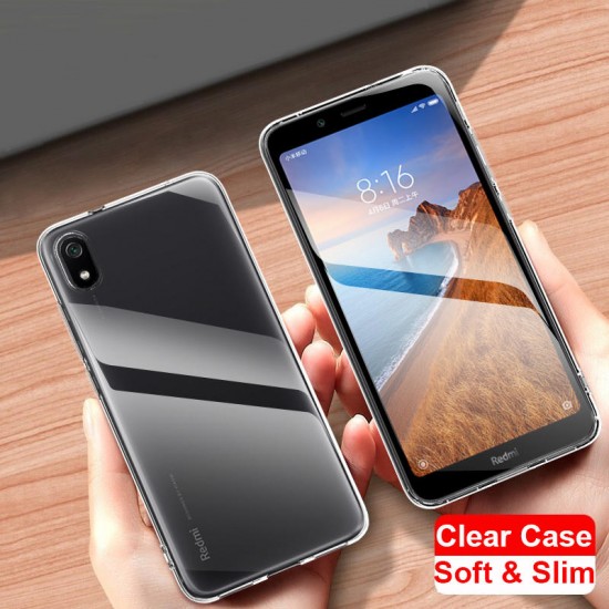 Transparent Soft TPU Back Protective Case For Xiaomi Redmi 7A