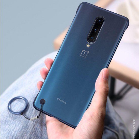 Transparent Ultra Thin Anti Fall Matte Hard PC&Soft Edge With Finger Ring Protective Case For OnePlus 7 PRO