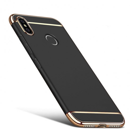 Ultra-thin 3 in 1 Plating Frame Splicing PC Hard Protective Case For Xiaomi Redmi 6 Pro / Xiaomi Mi A2 Lite Non-original