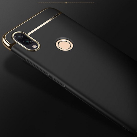 Ultra-thin 3 in 1 Plating Frame Splicing PC Hard Protective Case For Xiaomi Redmi Note 7 /Redmi Note 7 Pro Non-original