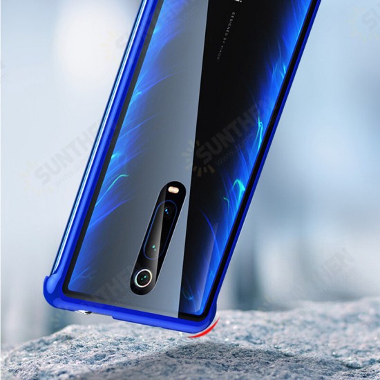 Anti-knock Metal Borderless Bumper Tempered Glass Protective Case Non-original for Xiaomi Mi 9T / Mi9T Pro / Xiaomi Redmi K20 / Redmi K20 Pro