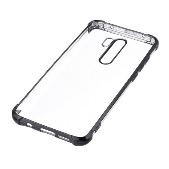 Airbag Shockproof Plating Transparent Soft TPU Protective Case for Xiaomi Redmi Note 8 Pro